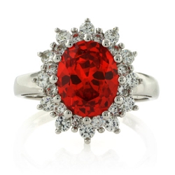 Anillo de Opalo Mexicano de Fuego en Plata de Ley