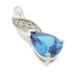 Blue Topaz Pendant