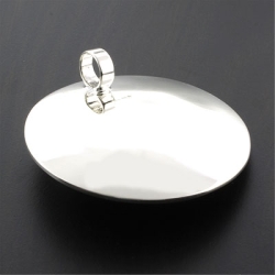 Dije de Plata Oxidada con Perlas