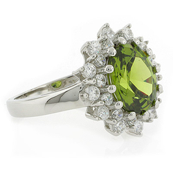 Anillo de Peridoto en Plata de Ley