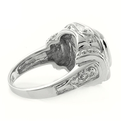 Aguamarina en Anillo de Plata .925