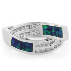 Opalo Australiano en Anillo de Plata