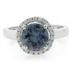 Hermoso Anillo de Plata .925 con Alejandrita Azul/Morado