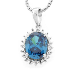 Blue Topaz Promise Pendant