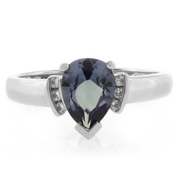 Anillo de Alejandrita Bicolor en Plata .925