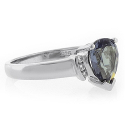 Anillo de Alejandrita Bicolor en Plata .925