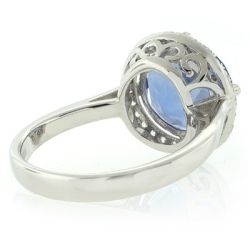 Anillo de Alejandrita Azul a Morado en Plata