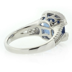 Anillo de Plata de Ley con Alejandrita Azul a Morado