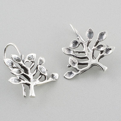 Aretes de Árbol en Plata de Ley .925