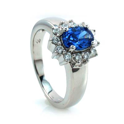 Tanzanite Silver Ring