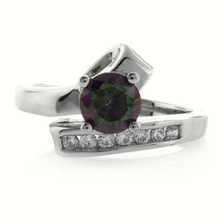 Mystic Topaz Silver Ring