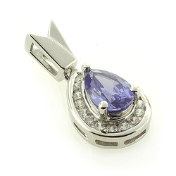 Tanzanite Silver Pendant