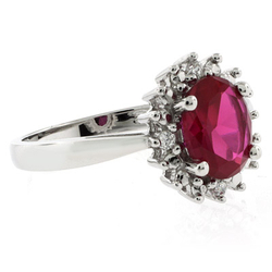 Anillo de Rubí en Plata .925