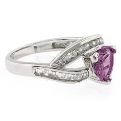 Trillion Cut Color Changing Stone Ring