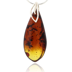 Amber .925 Silver Pendant Jewelry