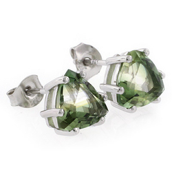 Aretes de Plata de Ley .925 con Turmalina