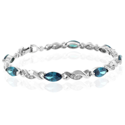 Alexandrite Color Change Sterling Silver Bracelet