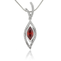 Dije de Ópalo de Fuego en Plata .925