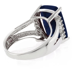 Anillo de Zafiro en Plata de Ley .925