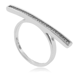 Gorgeous MicroPave .925 Silver Ring