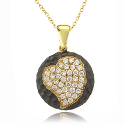 Beautiful Heart Gold Plated .925 Silver Pendant