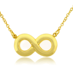 Gold Plated Silver .925 Infinity Pendant