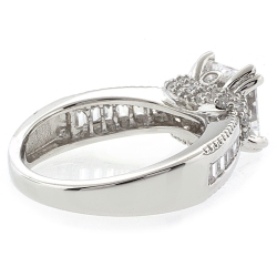 Anillo de Compromiso en Plata .925 con Zirconia