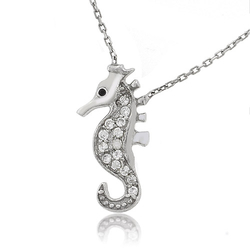 Sterling Silver .925 Seahorse Pendant