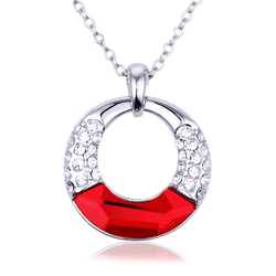 Hermoso Collar de Swarovski Rojo