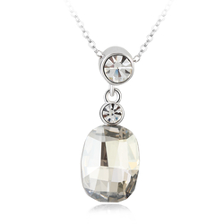 Beautiful White Swarovski Crystal Necklace