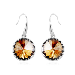 Lindos Aretes Redondos color Champagne