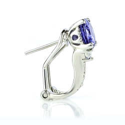 Aretes de Tanzanita con Plata