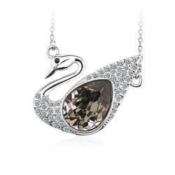 Swarovski Crystal Swan Necklace