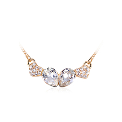 Collar con Cristal Swarovski y Baño de Oro