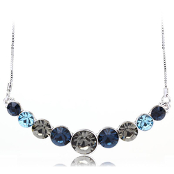 Blue Swarovski Crystal Necklace