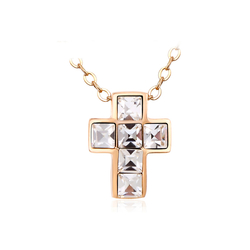 Swarovski Crystal Cross with 18K Gold Plated