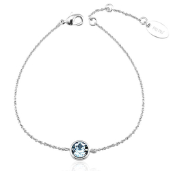 Linda Pulsera Swarovski con Cristal Aquamarina