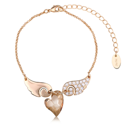 Champagne Heart Bracelet