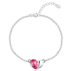 Linda Pulsera con Corazón Swarovski