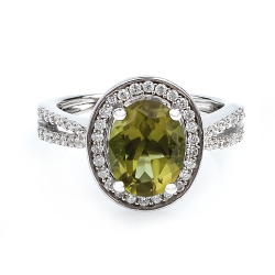 Anillo de Plata de Ley .925 con Zultanita Bicolor