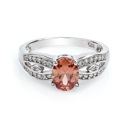 Anillo con una Gema de Zultanita Bicolor en Plata .925