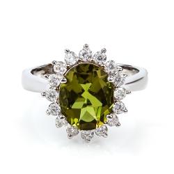 Anillo de Zultanita Cambia de Color Plata