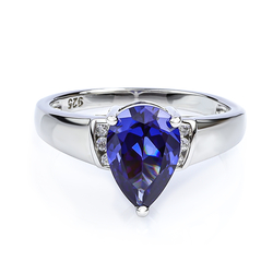 Tanzanite Sterling Silver Ring