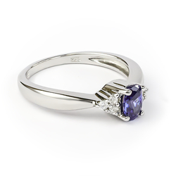 Tanzanite Ring Crafted in 925 Sterling Silver