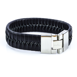 Leather Stainless Steel Bracelet