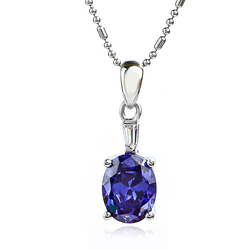 Tanzanite Pendant With 925 Sterling Silver