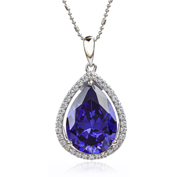 Tanzanite Pendant With 925 Sterling Silver