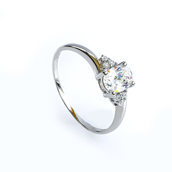 Solitaire .925 Silver Ring