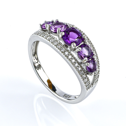 Sterling Silver Amethyst Ring