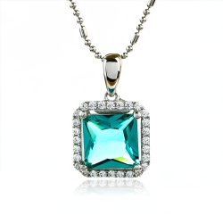 Dije de Paraiba con Plata